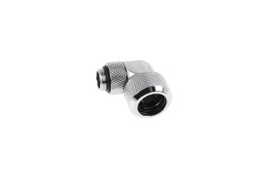 ACool Eiszapfen 16mm HardTube compression fitting 90�� rotatable G1/4 - knurled - chrome