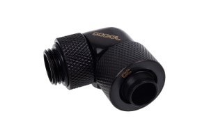 ACool Eiszapfen 13/10mm compression fitting 90 rotatable G1/4 - deep black