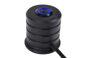 ��������λ�� ACool Powerbutton with push-button 19mm blue lighting - deep black