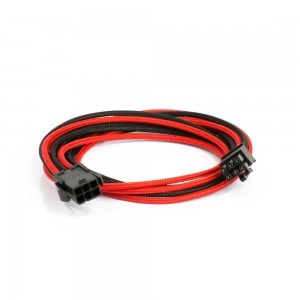 Phanteks sleeved extension cables for VGA 6pin [Black/Red] (PH-CB6V_BR)