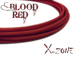 X-ZONE CABLE SLEEVE 4mm BLOOD RED