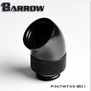 BARROW 45��Rotary Adapter ( Male to Female ) Black