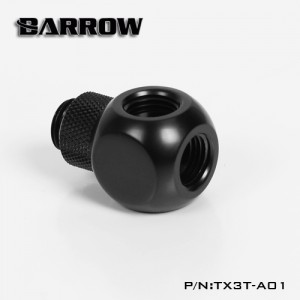 BARROW Rotary Metalic Cube Tee - 3Way Black