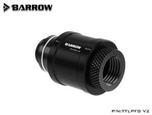 BARROW Flat push type check valve ��Male to Female�� Black main body + classic black