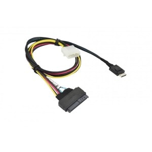 CBL-SAST-0956 55cm OCuLink to U.2 PCIE with Power Cable Supermicro