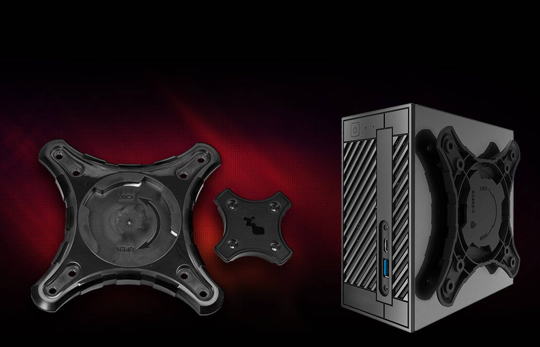 ASRock DeskMini用 VESAマウントキット | PCパーツ,完成品、半完成品