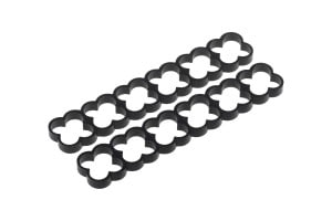 ACool Eiskamm Alu X24 - 4mm black - 2 pcs