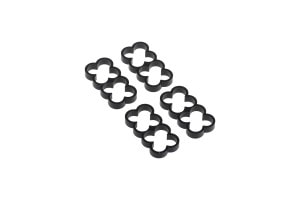ACool Eiskamm Alu X8 - 4mm black - 4 pcs
