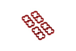 ACool Eiskamm Alu X8 - 4mm red - 4 pcs
