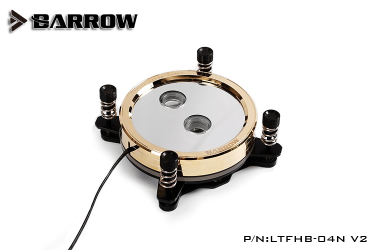 BARROW Jetting type micro waterway CPU block real gold limited edition for INTEL platform
