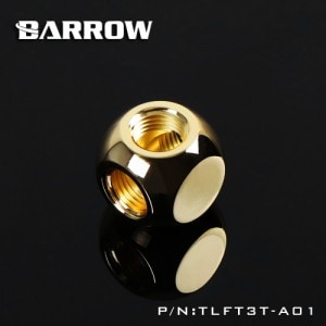 BARROW Metalic Cube Tee - 3Way Gold