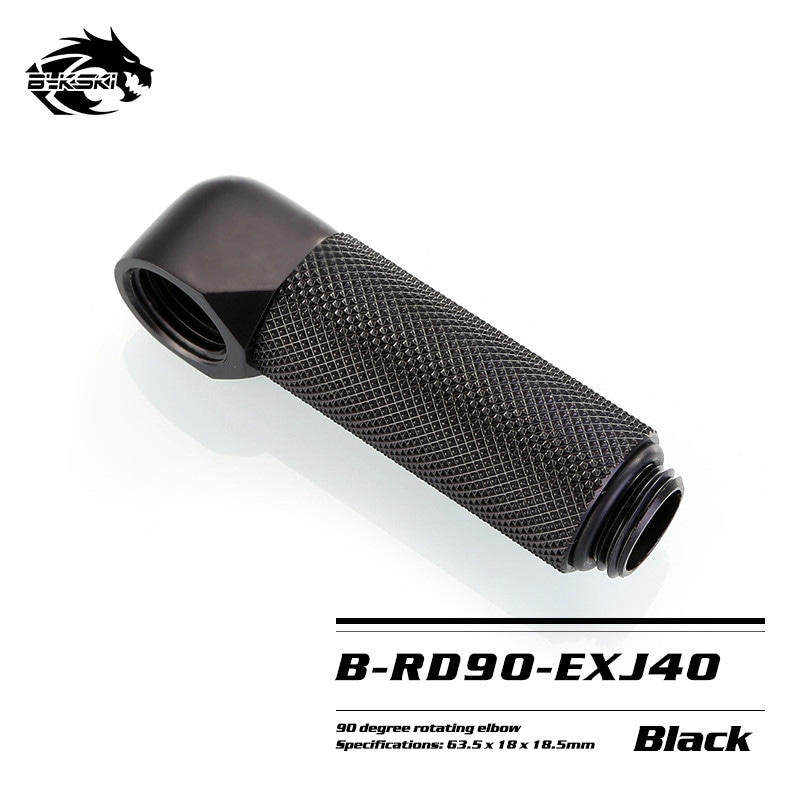 BYKSKI 90°ロータリーフィッティング Bykski G 1/4in. Male to Female