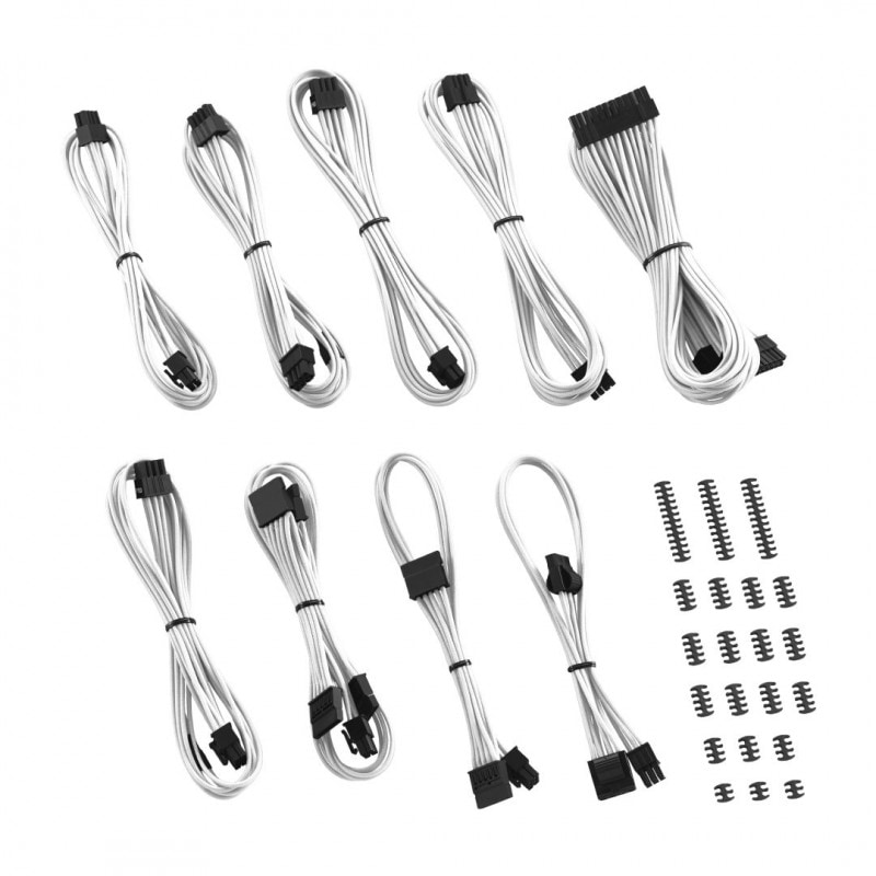 CableMod Classic ModFlex C-Series Cable Kit for Corsair AXi, HXi & RM - WHITE (CM-CSI-CKIT-KW-R)