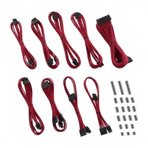 CableMod Classic ModFlex C-Series Cable Kit for Corsair AXi, HXi & RM - RED (CM-CSI-CKIT-KR-R)