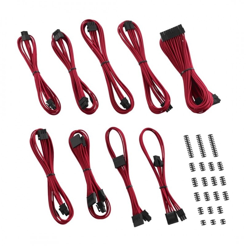 CableMod Classic ModFlex C-Series Cable Kit for Corsair RMi & RMx - RED (CM-CSR-CKIT-KR-R)