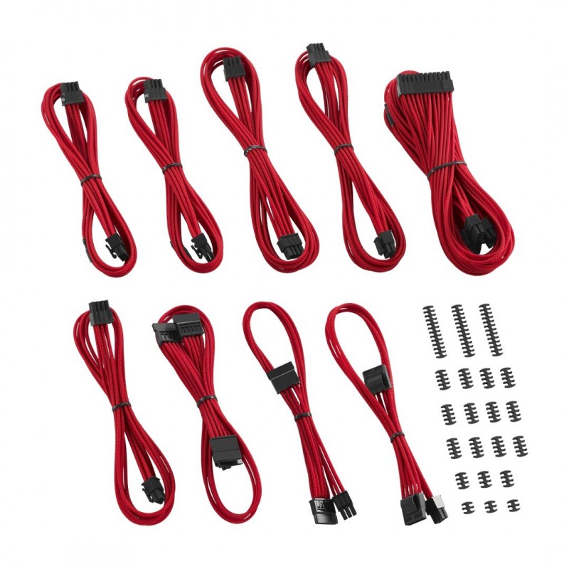 CableMod Classic ModMesh C-Series Cable Kit for Corsair AXi, HXi & RM - RED (CM-CSI-CKIT-NKR-R)