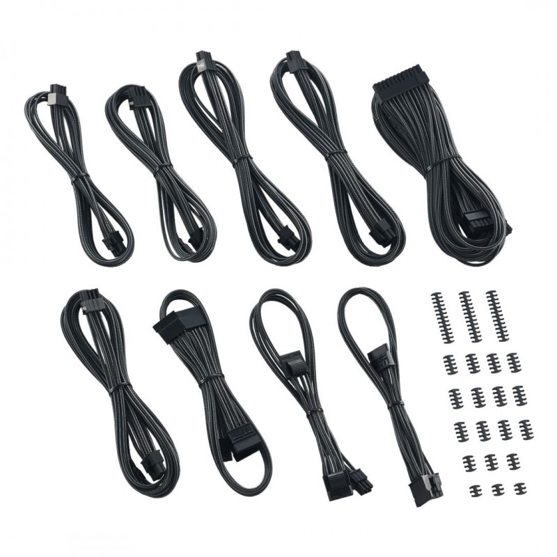 CableMod Classic ModMesh C-Series Cable Kit for Corsair AXi, HXi & RM - CARBON (CM-CSI-CKIT-NKC-R)