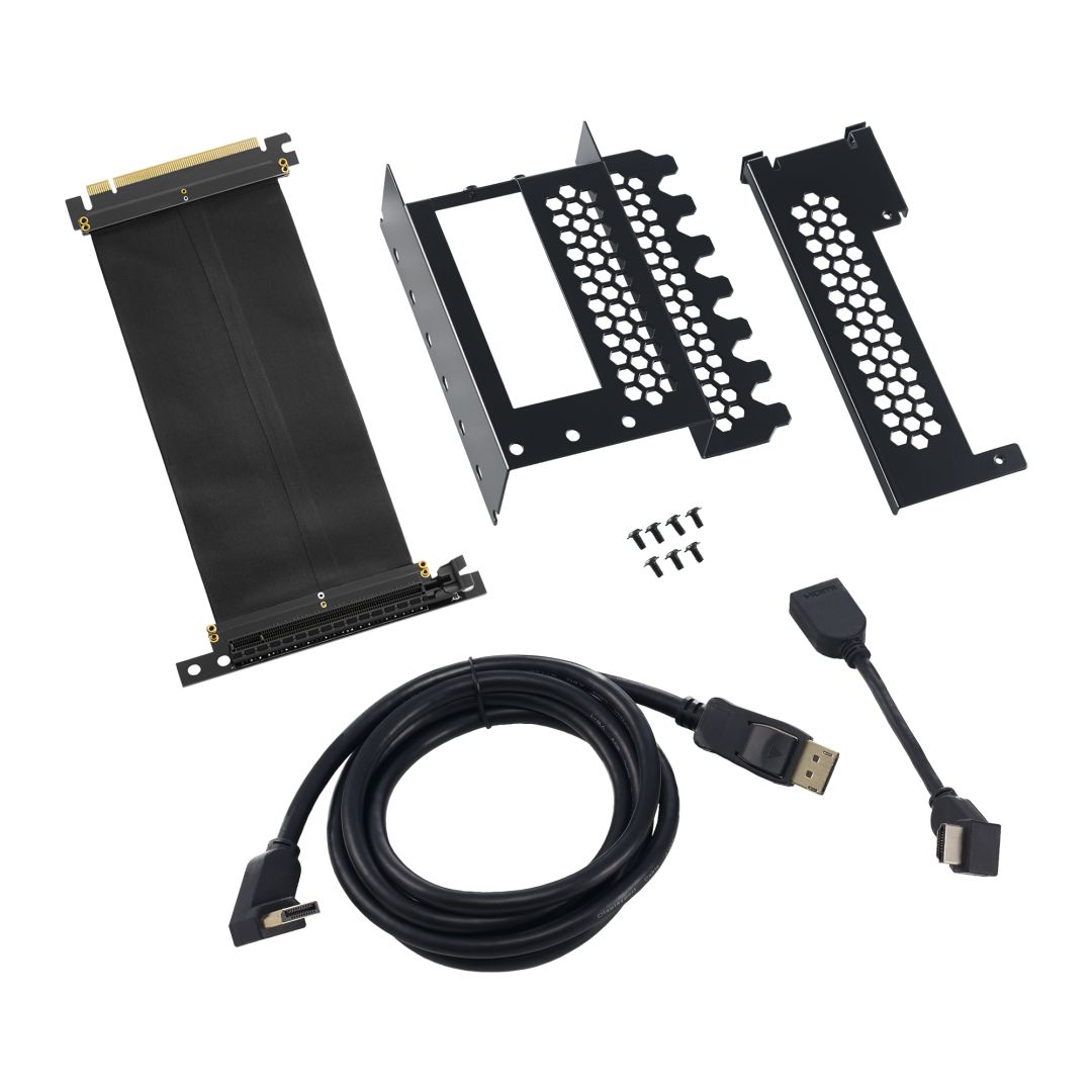 メモリー Pc parts bundle CableMod Vertical PCI-e Bracket - HDMI + DisplayPort - BLACK (CM