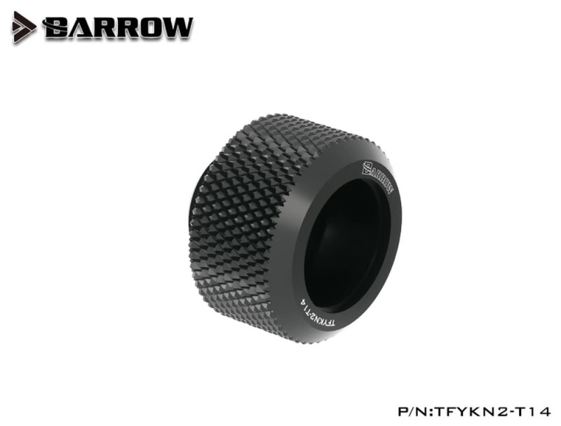 BARROW Choice Multicolor Compression Fitting - 14mm OD Rigid Tubing Black