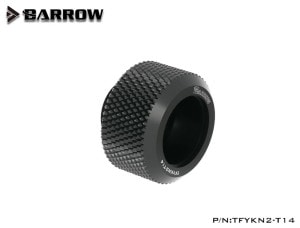BARROW Choice Multicolor Compression Fitting - 14mm OD Rigid Tubing Black