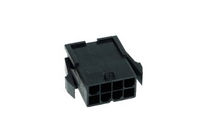 Phobya ATX Power Connector 8Pin female incl. 8 Pins - black