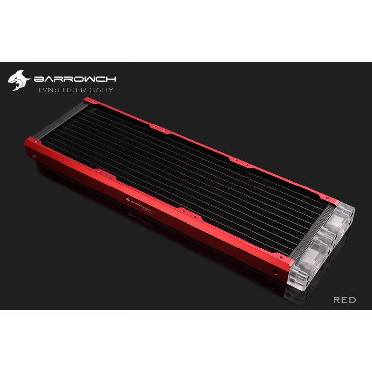 BARROWCH Chameleon Fish removable 360 radiator Acrylic Edition Blood Red cover