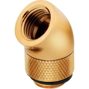 CORSAIR䥹ڥ륻 CORSAIR Hydro X Series 45 Rotary Adapter Twin Pack - Gold