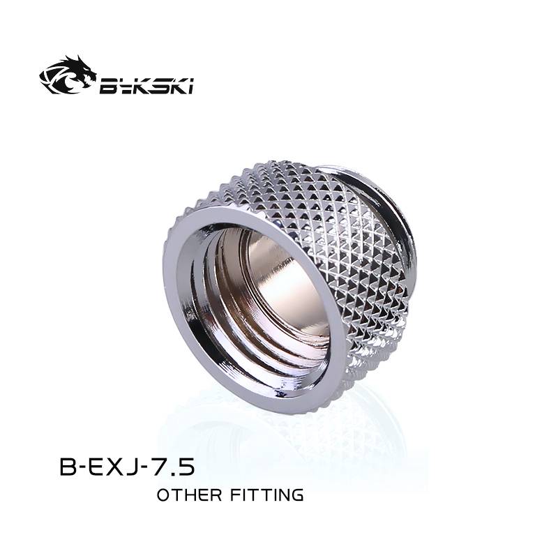 Bykski B-EXJ-7.5 Male To Female Extender - 7.5mm silver