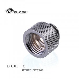 Bykski B-EXJ-10 Male To Female Extender - 10mm silver