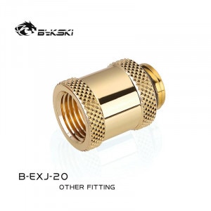 Bykski B-EXJ-20 Male To Female Extender - 20mm gold