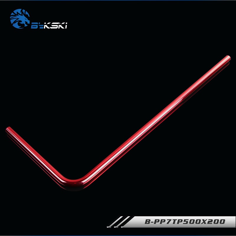 Bykski B-PP7TP500X200 Fine (12X14) metal water pipe Red