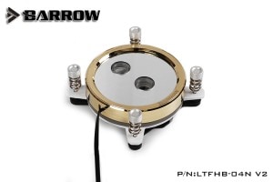 BARROW Jetting type micro waterway CPU block real gold limited edition for INTEL platform