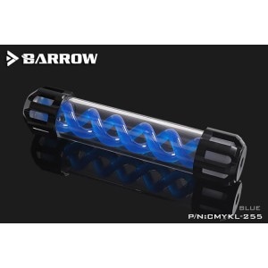 Barrow Composite version of multicolor T Virus Reservoir 255MM Blue spiral + classic black top cover w/LED