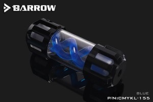 Barrow Composite version of multicolor T Virus Reservoir 155MM Blue spiral + classic black top cover w/LED