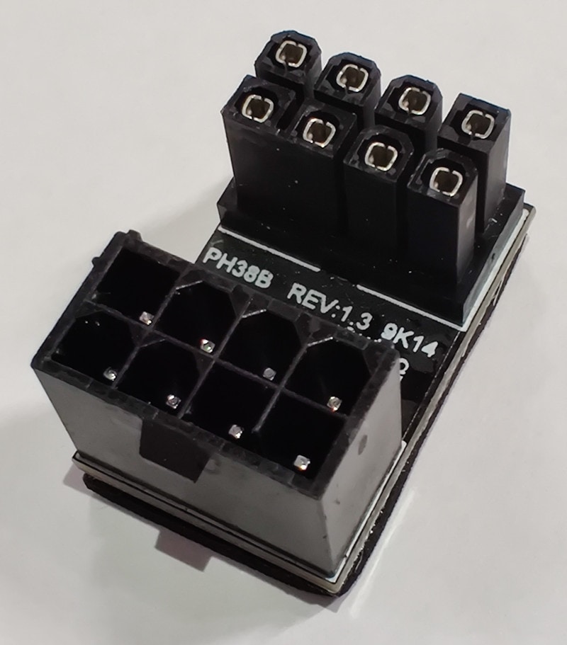 VGA 8ピン PCIE U字型180度アングルコネクタ TYPE-B | PCパーツ,DIY