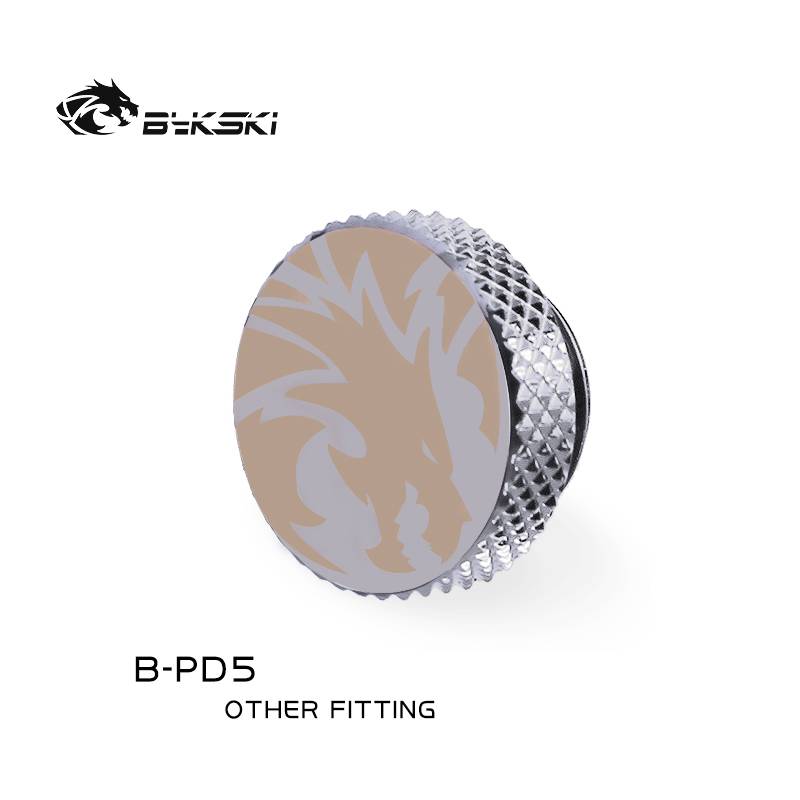 Bykski B-PD5 Frostdragon G1/4 hand screw plug Silver