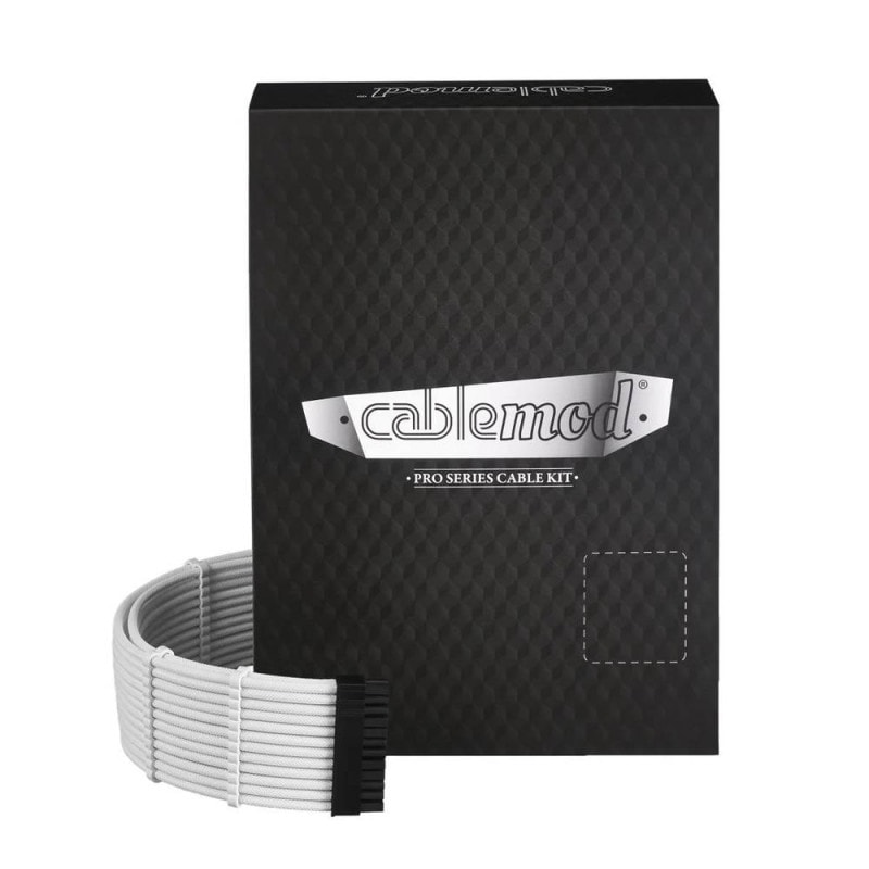 CableMod C-Series PRO ModMesh Cable Kit for Corsair RMi / RMx / RM (Black Label) - WHITE (CM-PCSR-FKIT-NKW-R)