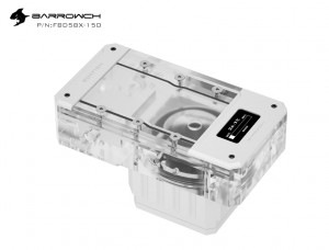 Barrowch speed control type pump for watercooling 150mm Silver