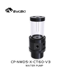 Bykski D5 Pump / 150mm PMMA Reservoir Combo - Black POM Model