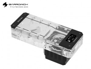 Barrowch speed control type pump for watercooling 200mm Black