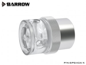 Barrow pump for watercooling -PWM-18W ��full coverage�� transparent silver