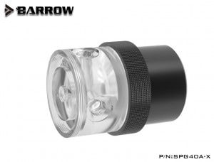Barrow pump for watercooling -PWM-18W ��full coverage�� transparent black