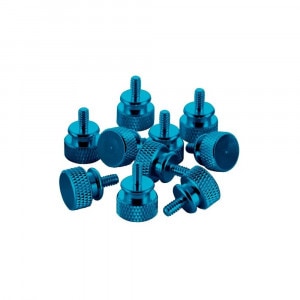 CableMod Anodized Aluminum Thumbscrews - UNC 6-32 - LIGHT BLUE (CM-ATS-C632-10-LB-R)