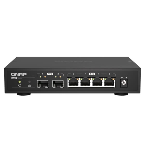 QNAP QSW-2104-2S 2.5G 4ポート 10GbE SFP+ 2ポート アンマネージド 
