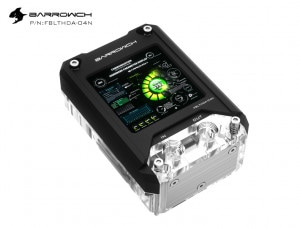 Barrowch AMD CPU water Block with HDMI display screen (FBLTHDA-04N) Black