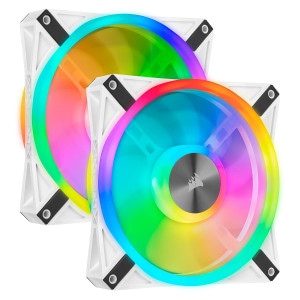 CORSAIR QL140 RGB White 140mm PWM �ǥ奢��ե��󥭥å�