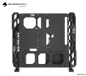 Barrowch Limited edition Open Aluminum alloy water-cooling case AF1 Black+Black