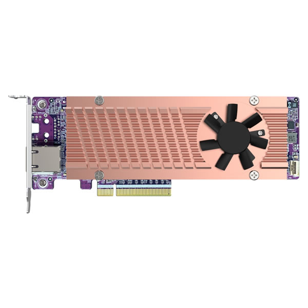 QNAP QM2-2P410G1T 2 x M.2 PCIe Gen4 NVMe SSD & 1 x 10GbE�ݡ��ȳ�ĥ������
