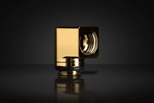 ��������λ�� EK WaterBlocks EK-Quantum Torque Micro Rotary 90�� - Gold