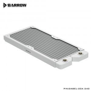 Barrow 240MM Dabel-a series copper Radiator (Thick:20MM) White